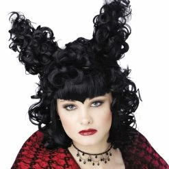 Seasonal Visions Wigs & Beards Wig Gothic Vampira Black