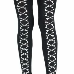 Disguise Accessories Bone Lace Black Child Pantyhose