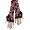 Disguise Retro Zipper Patterned Glovettes Adults Accessories