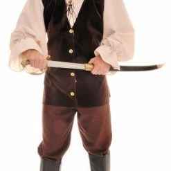 Underwraps Buccaneer Tan Brown Pirate Men's Adult Costume