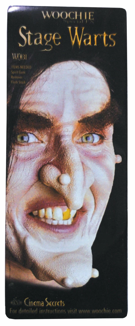 Cinema Secrets Makeup & SFX Warts Woochie Pack Of 3 Warts 3 Cinema Secrets Makeup & SFX Warts Woochie Pack Of 3 Warts