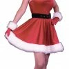 Fun World Costumes Santa Ms Baby Dress Adult Costume, S/M (2-8)