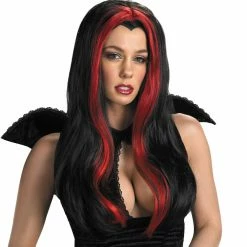 Disguise Wizard & Witches Black And Red Vampiress Viena Women's Wig