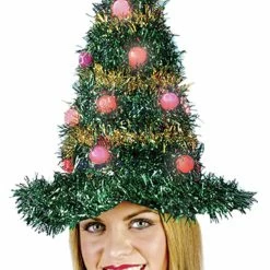 Fun World Hats & Headpieces Christmas Tree Hat Light Up