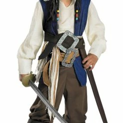 Disguise Pirates Of The Caribbean Captain Jack Sparrow Deluxe Child Costume Costumes