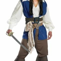 Disguise Costumes Pirates Of The Caribbean Captain Jack Sparrow Deluxe Adult Men's Costume
