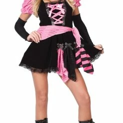 Fun World Women's Pirate Pink Punk Costume Costumes