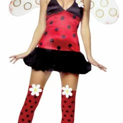 Leg Avenue Costumes Women's Daisy 4 Piece LadyBug Halter Costume