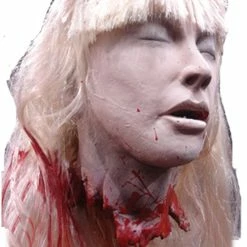 Distortions Blonde Debbie's Cut Off Severed Woman's Head Prop