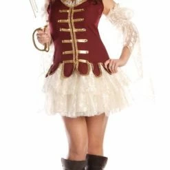 Underwraps Women's Treasure Pirate With Hat Costume