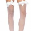 Leg Avenue Sheer Thighs-Highs With Satin Bow 2 Leg Avenue Sheer Thighs-Highs With Satin Bow
