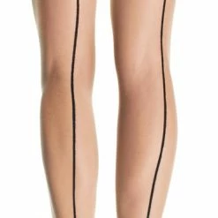 Leg Avenue Accessories Stocking Cuban Foot Nude Black