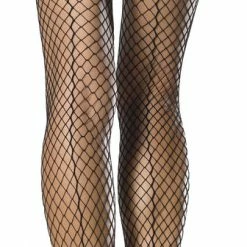 Leg Avenue Accessories Thigh High Fishnet Black With Seam