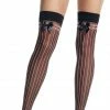 Leg Avenue Thigh-Highs With Vertical Stripes