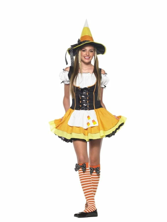 Leg Avenue Kandy Korn Witch Teen Costume & Hat Costumes 3 Leg Avenue Kandy Korn Witch Teen Costume & Hat Costumes