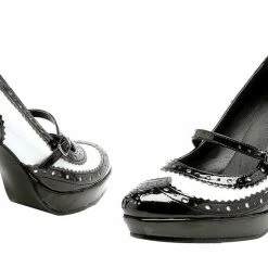 Ellie Shoes 1920's Costumes Women's Wingtip Flapper Pump