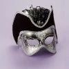 Forum Novelties Masks Silver Venetian Mask
