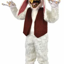 Chuck Jarman Peter Rottentail Adult Scary Bunny Costume Costumes