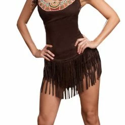Dreamgirl Costumes Pocahottie Womens Native American Indian Costume & Headpiece
