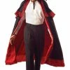 Seasonal Visions Accessories Midnight Carnival Vamp Style Cape With Collar