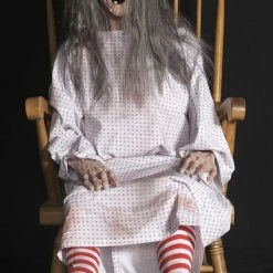 Distortions Funny Rocking Talking Grandma Animated Life Size Prop