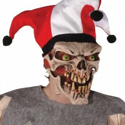 Zagone Studios Die Laughing, Evil Skull Monster Clown Latex Face Mask