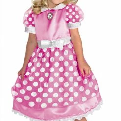 Disguise Disney Clubhouse Pink Minnie Mouse Girls Pink Costume Dress