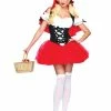 Leg Avenue Women's Racy Red Riding Hood Costume