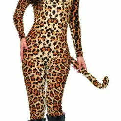 Leg Avenue Women's Cougar Animal Print Catsuit Adult Costume Costumes