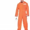 Underwraps Orange Prison Jumpsuit Standard Adult Costume Costumes 1 Underwraps Orange Prison Jumpsuit Standard Adult Costume Costumes