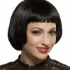 Seasonal Visions 1920's Costumes Wig Flapper Sassy Black