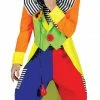 Funny Fashion Spanky Stripes Clown Adult Costume Costumes