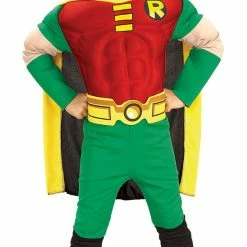 Rubie's Batman And Robin, Deluxe Muscle Robin Child Costume