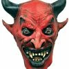 Distortions Devil Mask With Horns Adult Masks