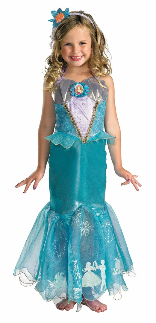 Disguise Little Mermaid, Ariel Prestige Child Girls Costume 3 Disguise Little Mermaid, Ariel Prestige Child Girls Costume