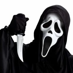 Fun World Scream Ghost Face Mask With Knife