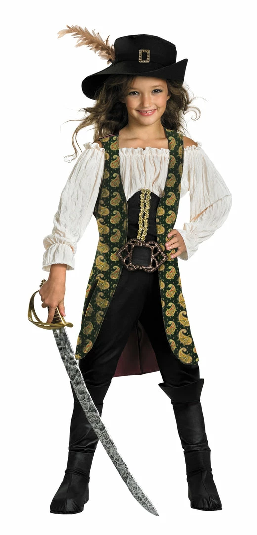 Disguise Pirates Of The Caribbean Girl's Angelica Deluxe Costume Costumes 3 Disguise Pirates Of The Caribbean Girl's Angelica Deluxe Costume Costumes