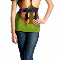 Disguise Costumes Teenage Mutant Ninja Turtles Leonardo Women's T-Shirt And Eye Mask