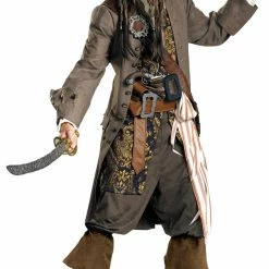Disguise Costumes Pirates Of The Caribbean Jack Sparrow Theatrical Adult Mens Costume XL