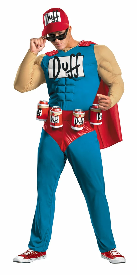 Disguise The Simpsons Men's Duffman Classic Muscle Adult Costume 3 Disguise The Simpsons Men's Duffman Classic Muscle Adult Costume