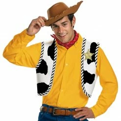 Disguise Disney Costumes Toy Story Woody Costume Kit Adult Hat Vest & Bandana
