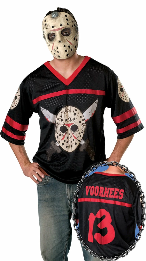 Rubie's Friday The 13th, Jason Adult Hockey Jersey And Mask 3 Rubie's Friday The 13th, Jason Adult Hockey Jersey And Mask