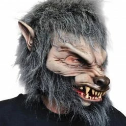 Zagone Studios Great Wolf, Werewolf Latex Face Mask With Mouth Movement