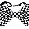 Morris Costumes Bow Tie White-black Check 2 Morris Costumes Bow Tie White-black Check