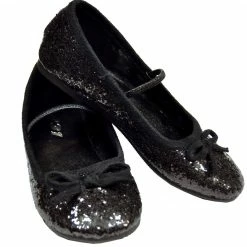 Ellie Shoes Accessories Girl's Glitter Flat Ballet Shoe