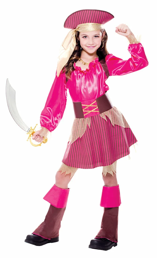 Paper Magic Costumes Captain Cutie Child Pink Pirate Dress 3 Paper Magic Costumes Captain Cutie Child Pink Pirate Dress