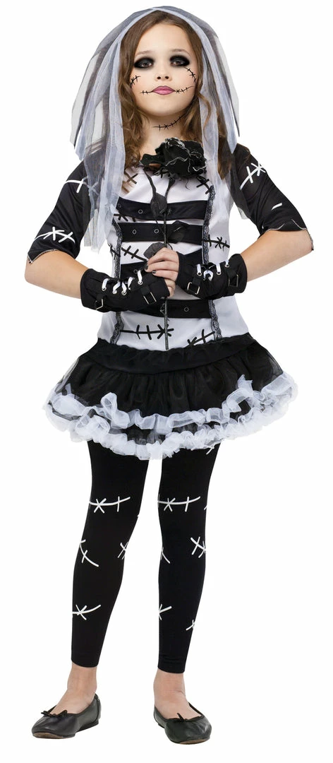 Fun World Monster Bride Child Costume 3 Fun World Monster Bride Child Costume