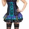 Fun World Women's Midnight Peacock Corset Costume Costumes