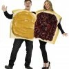 Fun World Peanut Butter & Jelly Adult Couple Costumes