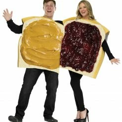 Fun World Peanut Butter & Jelly Adult Couple Costumes